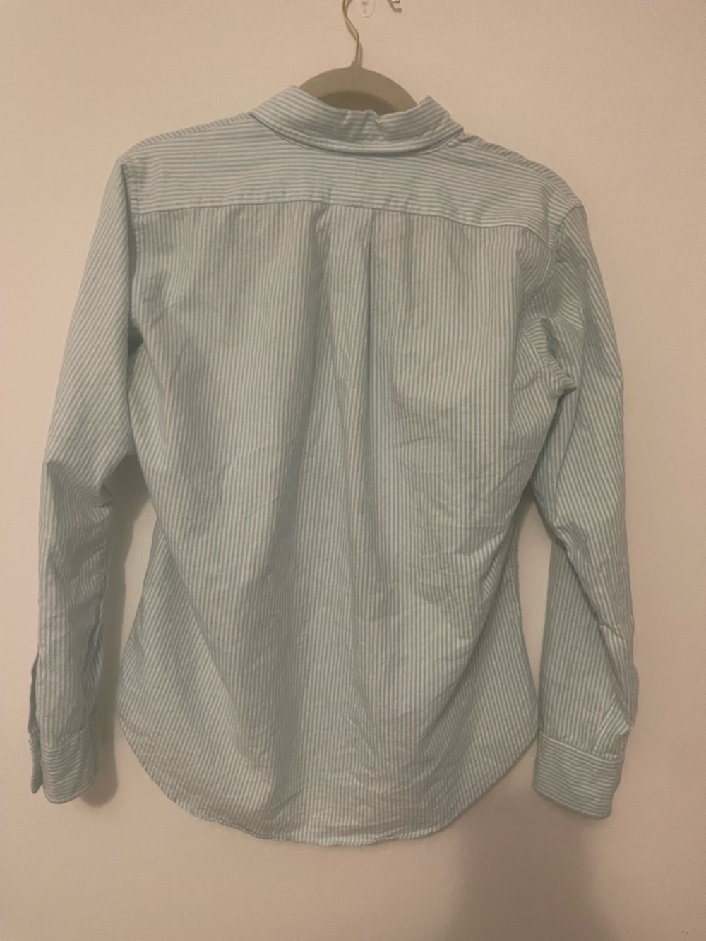 Ralph Lauren Light Blue and White Striped Button-Down Shirt - Picture 7 of 8